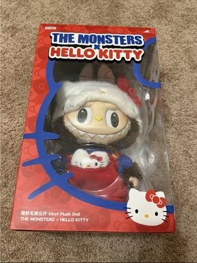 THE MONSTERS x HELLO KITTY Red Plush Vinyl Doll - Hello Kitty Collaboration